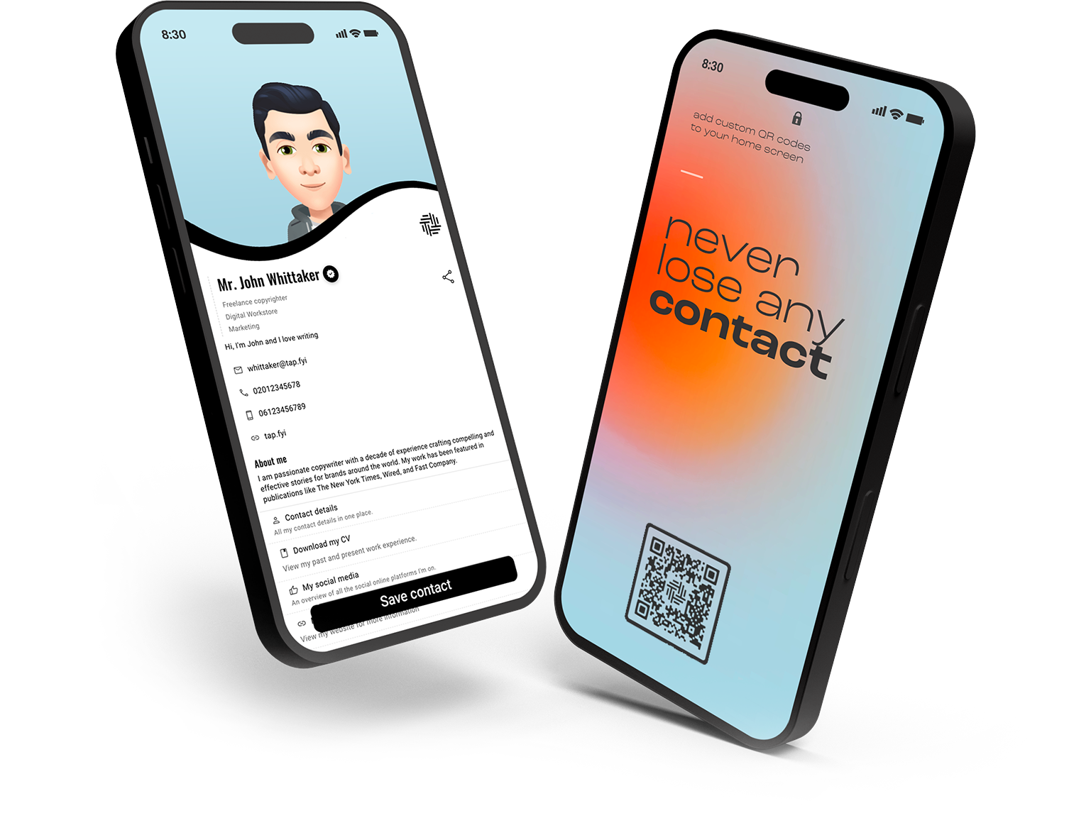 Interested in getting your own digital business card  just like how you got to this page?